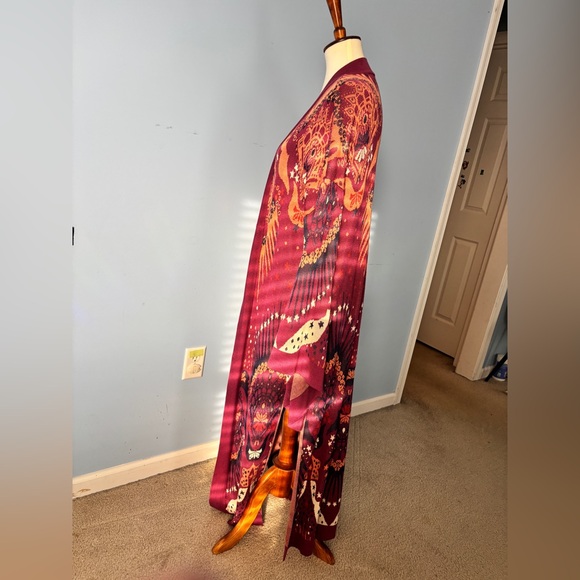 *RARE* Free People Psychedelic Kimono Sweater Coat xs/s Amazing piece!! - Picture 9 of 14